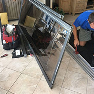 sliding glass door frame repair Tiburon